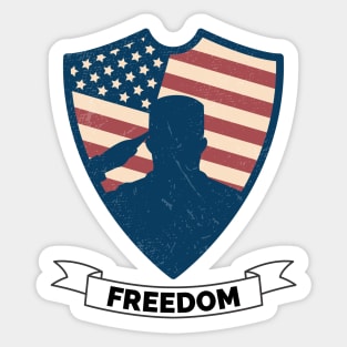 Veterans day, freedom, is not free, lets not forget, lest we forget, millitary, us army, soldier, proud veteran, veteran dad, thank you for your service Sticker